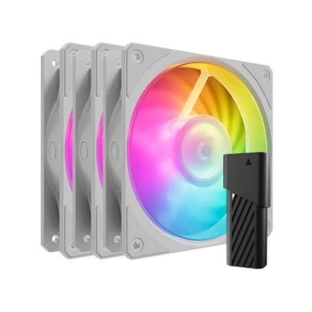Ventilator Cooler Master Mobius 120P ARGB PWM, 3 Pack + kontroler, bel