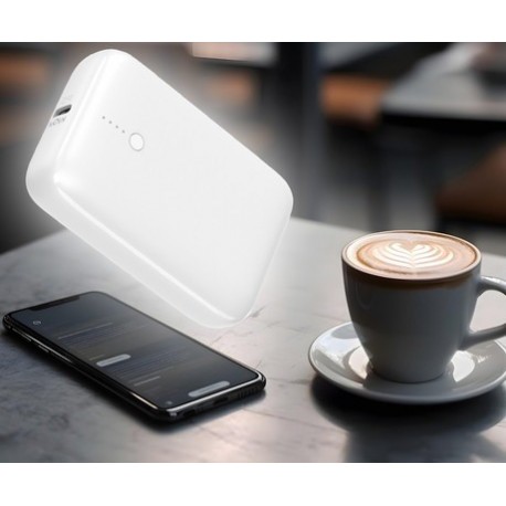 Prenosna baterija Powerbank Platinet PMPB10DL104W, 10.000mAh, USB-C, bel