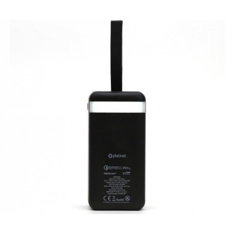 Prenosna baterija Powerbank Platinet PMPB5020B, 50.000mAh, USB-C, črn