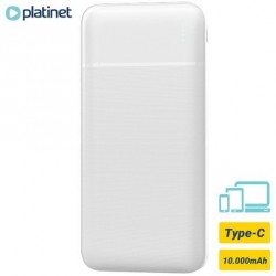 Prenosna baterija Powerbank Platinet 10.000mAh, Type-C, bela