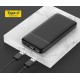 Prenosna baterija Powerbank Platinet 10.000mAh, Type-C, črna