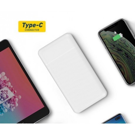 Prenosna baterija Powerbank Platinet 30.000mAh, Type-C, bela