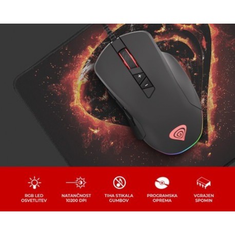 Miška Genesis Xenon 770, črna