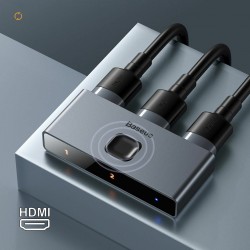 Baseus HDMI stikalo dvosmerno 2x1 4K 30Hz CAHUB-BC0G