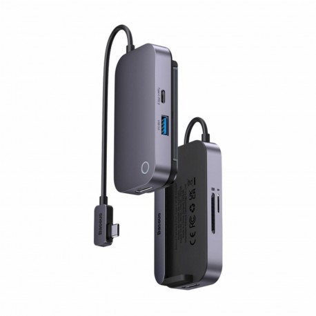 Priklopna postaja Baseus 6v1, USB-C 3.2, siva, WKWJ000113