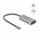 Priklopna postaja Delock USB-C 3.1, 85W, srebrna