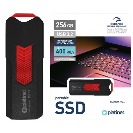 Zunanji disk SSD 256GB USB 3.2 Gen2 Platinet PMFPPD256+