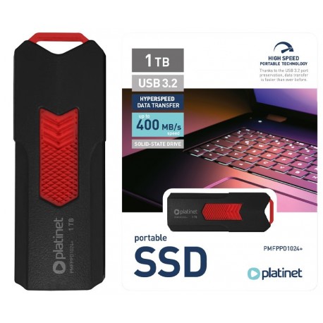 Zunanji disk SSD 1TB USB 3.2 Gen2 Platinet PMFPPD1024+