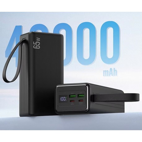 Prenosna baterija Powerbank Platinet PMPB4065, 65W, 40.000mAh