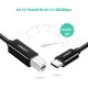 Heated USB-C (M) 2.0 to USB-B (M) 2m printer cable