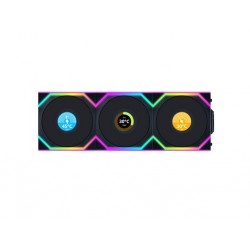 Ventilator za ohišje Lian Li UNI FAN SL Wireless 120mm, 3 Pack + kontroler, črn