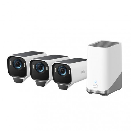 IP kamera Anker Eufy Security eufyCam S3 Pro, komplet 3 kamere + baza, T88933W1