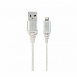 Kabel Apple USB/Lightning 2m bombažna zaščita bel Cablexpert 8519213