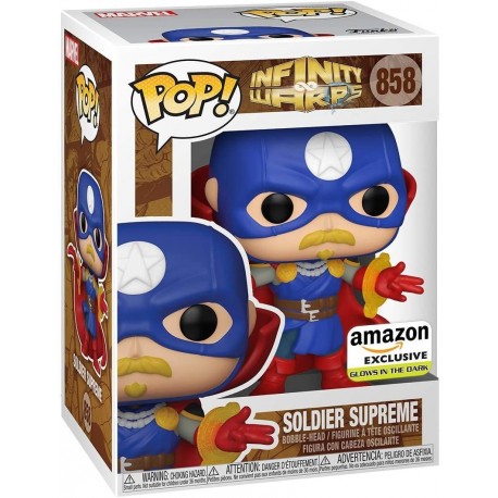 Figura FUNKO POP: MARVEL - INFINITY WARPS - SOLDIER SUPREME (GLOW) (EXC.)