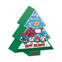 Figura FUNKO POCKET POP: DC HOLIDAY - TREE HOLIDAY BOX 4-PACK