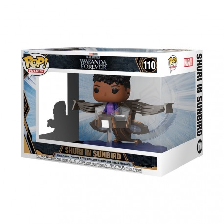 Figura FUNKO POP RIDES SUPER DELUXE: BLACK PANTHER - SHURI IN SUNBIRD