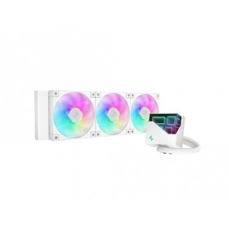 Komplet za tekočinsko hlajenje AIO Liquid Cooler DeepCool LT360 WH ARGB, bel