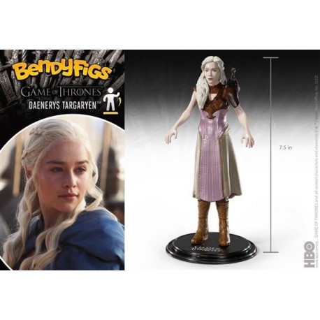 Figura NOBLE COLLECTION - GAME OF THRONES - DAENERYS TARGARYEN BENDYFIG