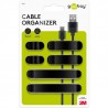 Organizator kablov Goobay Clip Set, črn