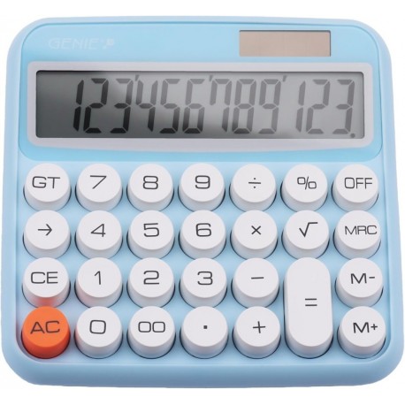 Kalkulator genie 12-mestni, svetlo moder, 12777