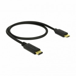 Kabel Delock kabel USB 2.0 Type-C-B Mikro, 0,5m, črn