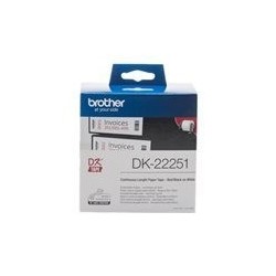 Trak BROTHER DK22251, 62mm, črna/rdeča na beli