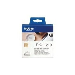 Trak BROTHER P-Touch DK-11219, 12x12mm, 1200 nalepk