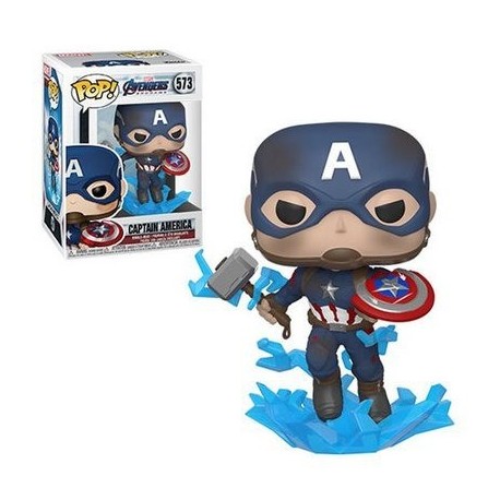Figura FUNKO POP MARVEL: ENDGAME -CAPT A W/BROKEN SHIELD & MJOLNIR