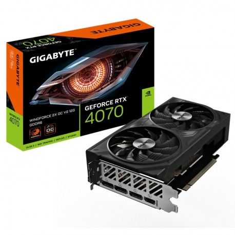 Grafična kartica GIGABYTE GeForce RTX 4070 WINDFORCE 2X OC V2 12G, GDDR6