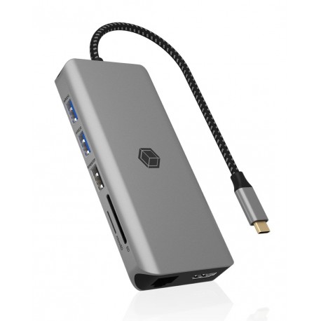 Priklopna postaja Icybox IB-DK4061-CPD, 12v1, USB Type-C, 100W