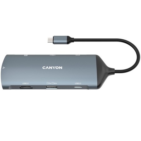 USB Hub CANYON DS-15, USB-C, siv