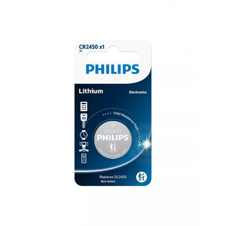 PHILIPS baterija CR2450, 3V