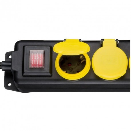 Podaljšek GOOBAY IP44 s 5 vtičnicami in stikalom​, 3m