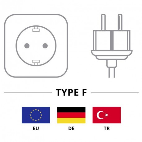 Razdelilec GOOBAY s 6 vtičnicami Schuko, 3m