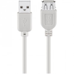 Kabel GOOBAY USB 2.0 (M) na USB 2.0 (Ž) Hi-Speed 1,8m, siv