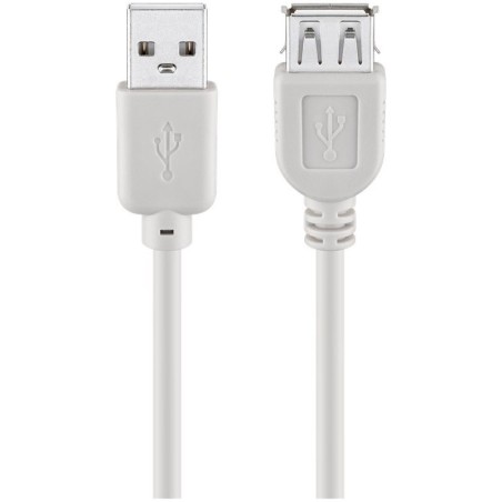 Kabel GOOBAY USB 2.0 (M) na USB 2.0 (Ž) Hi-Speed 1,8m, siv