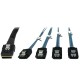 Kabel INTER-TECH 4x SATA, 1x mini SAS SFF-8087 Cross-over, 1m