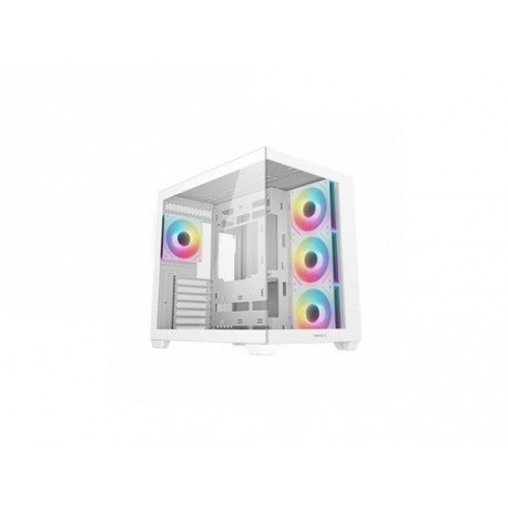 Računalniško ohišje DeepCool CG530 4F WH, ATX, Midi-Tower, kaljeno steklo, belo