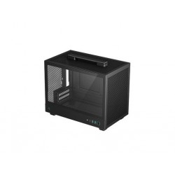 Računalniško ohišje DeepCool CH160, Mini-ITX, kaljeno steklo, črno