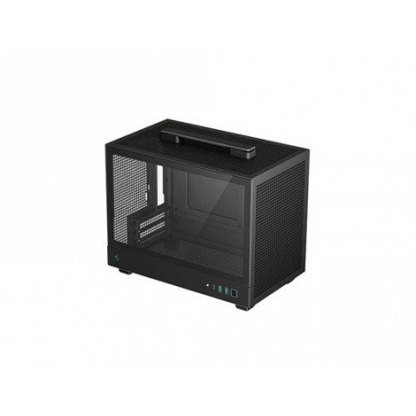 Računalniško ohišje DeepCool CH160, Mini-ITX, kaljeno steklo, črno