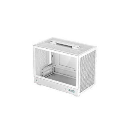 Računalniško ohišje DeepCool CH160 WH, Mini-ITX, kaljeno steklo, belo
