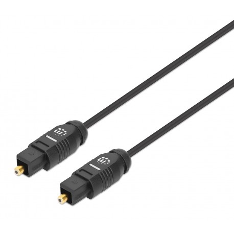 Kabel digitalni optični avdio Toslink MANHATTAN, 2xToslink S/PDIF moški, 1m, črn