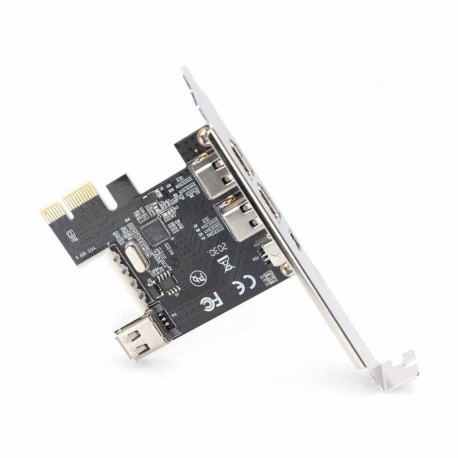 Kartica Digitus PCIe Firewire 400 4/6 pin kabel 0,7m + LowProfile DS-30201-5