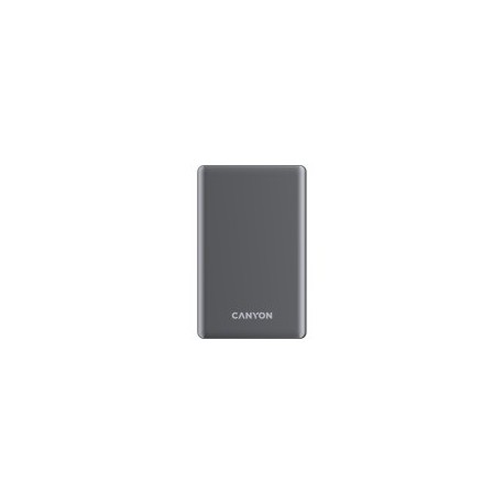 Prenosna baterija CANYON OnCharge 505 slim Magsafe 5000 mAh PD20W, siva