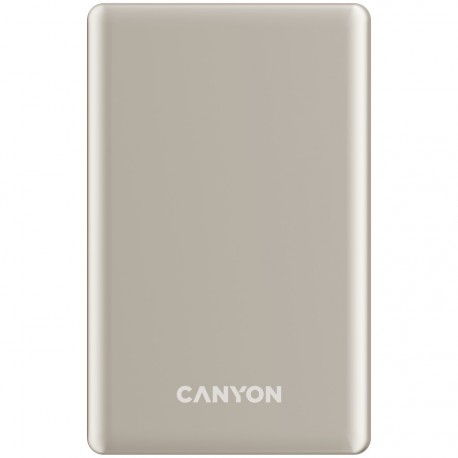 Prenosna baterija CANYON OnCharge 510 slim Magsafe 10000 mAh PD20W, bež