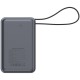 Prenosna baterija CANYON OnPower 600 built-in cable 20000 mAh PD65W, siva