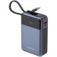 Prenosna baterija CANYON OnPower 600 built-in cable 20000 mAh PD65W, siva