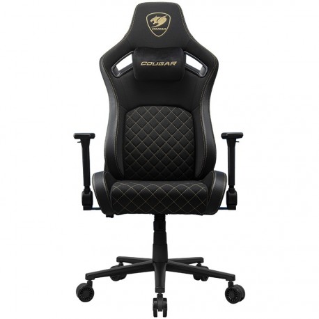 Gaming stol COUGAR DEFENSOR Gold F, črno-zlat