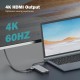Priklopna postaja Digitus DA-70914, USB-C 3.2, 7v1, črna