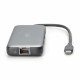 Priklopna postaja Digitus DA-70915, USB-C 3.2, 8v1, siva